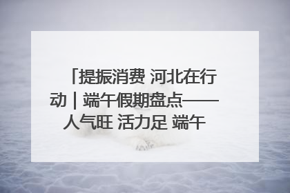 提振消费 河北在行动｜端午假期盘点——人气旺 活力足 端午经济“热浪”迭起