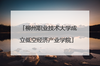 柳州职业技术大学成立低空经济产业学院