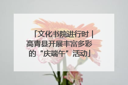 文化书院进行时｜高青县开展丰富多彩的“庆端午”活动