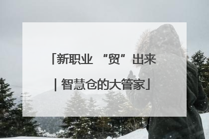 新职业 “贸”出来｜智慧仓的大管家