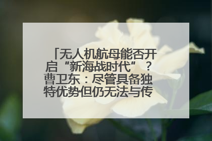 无人机航母能否开启“新海战时代”？曹卫东：尽管具备独特优势但仍无法与传统航母相提并论