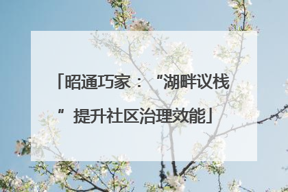昭通巧家：“湖畔议栈”提升社区治理效能