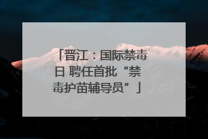 晋江：国际禁毒日 聘任首批“禁毒护苗辅导员”