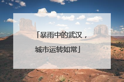 暴雨中的武汉，城市运转如常