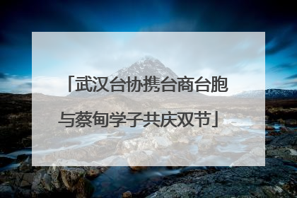 武汉台协携台商台胞与蔡甸学子共庆双节