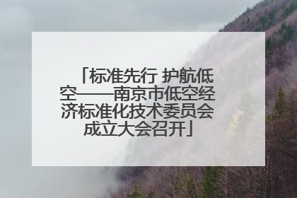 标准先行 护航低空——南京市低空经济标准化技术委员会成立大会召开