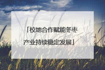 校地合作赋能冬枣产业持续稳定发展
