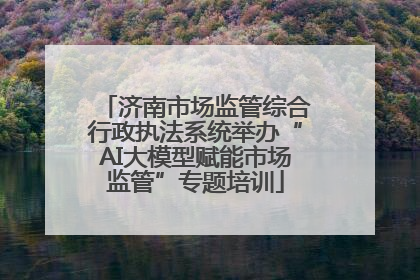 济南市场监管综合行政执法系统举办“AI大模型赋能市场监管”专题培训