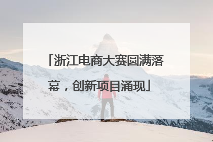 浙江电商大赛圆满落幕，创新项目涌现