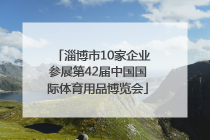 淄博市10家企业参展第42届中国国际体育用品博览会