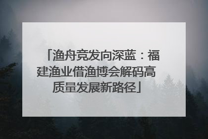 渔舟竞发向深蓝：福建渔业借渔博会解码高质量发展新路径