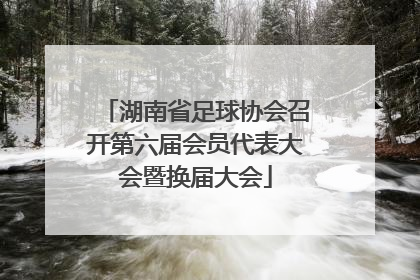 湖南省足球协会召开第六届会员代表大会暨换届大会