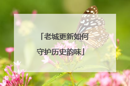 老城更新如何守护历史韵味