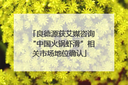 良德源获艾媒咨询“中国火锅虾滑”相关市场地位确认