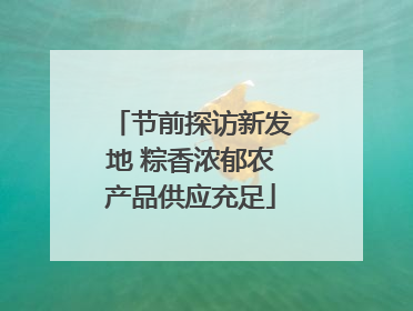 节前探访新发地 粽香浓郁农产品供应充足