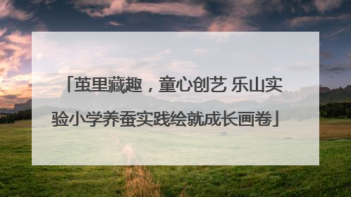 茧里藏趣，童心创艺 乐山实验小学养蚕实践绘就成长画卷