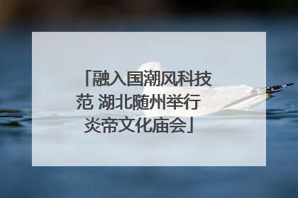 融入国潮风科技范 湖北随州举行炎帝文化庙会
