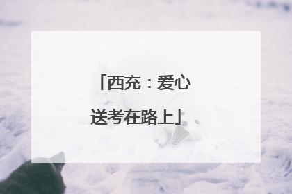 西充：爱心送考在路上