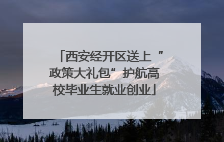 西安经开区送上“政策大礼包”护航高校毕业生就业创业