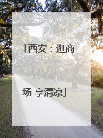 西安：逛商场 享清凉