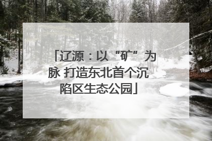 辽源：以“矿”为脉 打造东北首个沉陷区生态公园