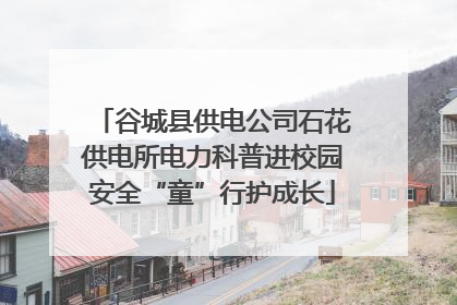 谷城县供电公司石花供电所电力科普进校园安全“童”行护成长
