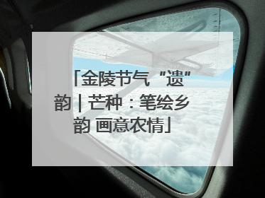 金陵节气“遗”韵｜芒种：笔绘乡韵 画意农情
