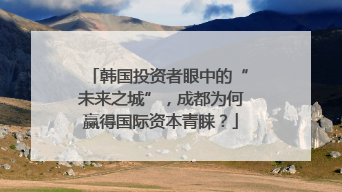 韩国投资者眼中的“未来之城”，成都为何赢得国际资本青睐？
