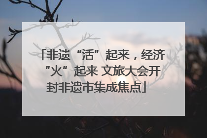 非遗“活”起来，经济“火”起来 文旅大会开封非遗市集成焦点