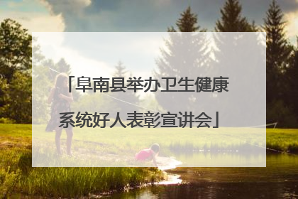 阜南县举办卫生健康系统好人表彰宣讲会