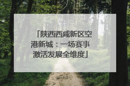 陕西西咸新区空港新城：一场赛事激活发展全维度
