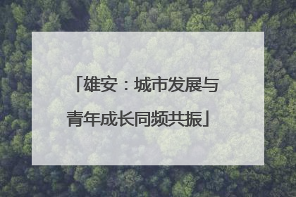 雄安：城市发展与青年成长同频共振