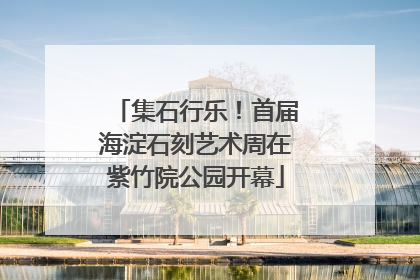 集石行乐！首届海淀石刻艺术周在紫竹院公园开幕