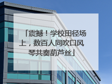 震撼！学校田径场上，数百人同吹口风琴共奏葫芦丝