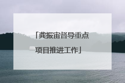 龚振宙督导重点项目推进工作