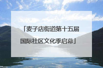 麦子店街道第十五届国际社区文化季启幕