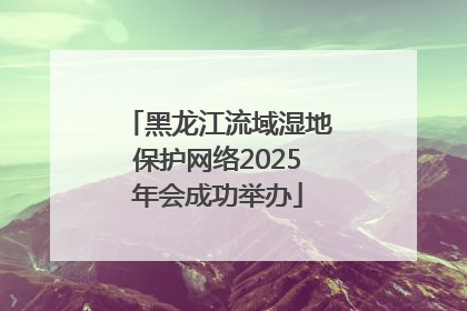 黑龙江流域湿地保护网络2025年会成功举办