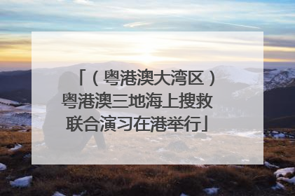 （粤港澳大湾区）粤港澳三地海上搜救联合演习在港举行