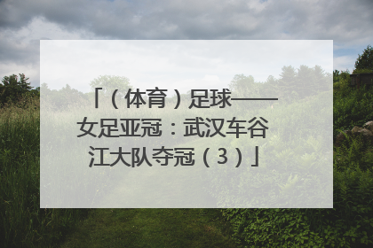 （体育）足球——女足亚冠：武汉车谷江大队夺冠（3）