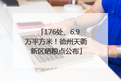 176处、6.9万平方米！德州天衢新区晒粮点公布