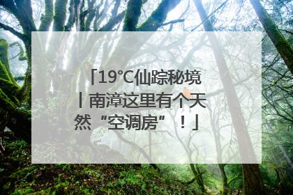 19℃仙踪秘境丨南漳这里有个天然“空调房”！