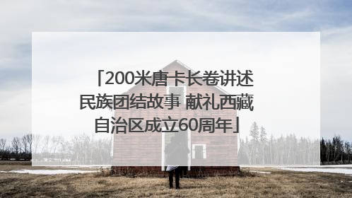 200米唐卡长卷讲述民族团结故事 献礼西藏自治区成立60周年