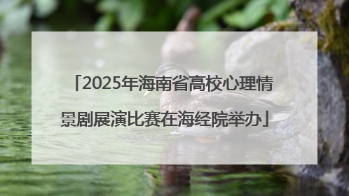 2025年海南省高校心理情景剧展演比赛在海经院举办