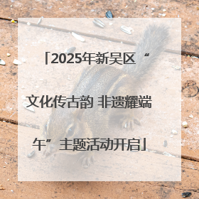 2025年新吴区“文化传古韵 非遗耀端午”主题活动开启