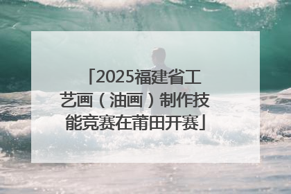 2025福建省工艺画（油画）制作技能竞赛在莆田开赛