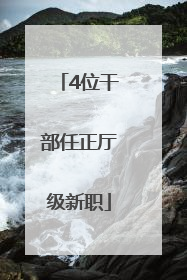 4位干部任正厅级新职