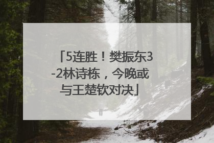 5连胜！樊振东3-2林诗栋，今晚或与王楚钦对决