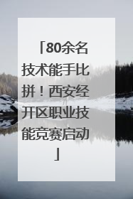 80余名技术能手比拼！西安经开区职业技能竞赛启动