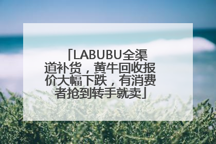LABUBU全渠道补货，黄牛回收报价大幅下跌，有消费者抢到转手就卖